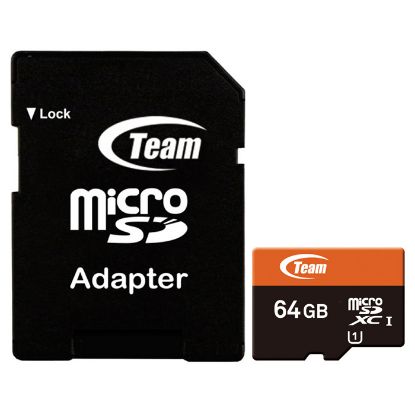  Зображення Карта пам'яті Team 64Gb microSDXC class 10 (TUSDX64GUHS03) 